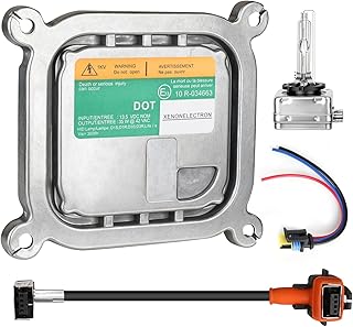 Xenon Headlight Ballast Control Unit Module 8A5Z-13C170-A for Ford Mustang Edge Escape Explorer F150 Flex Taurus 2010-2019 Xenon HID Ballast w/Igniter &amp; D3S Bulb,Replaces DL3Z-13C170-A 8A5Z13C170A