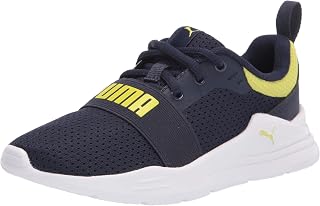 PUMA Kids' Wired Run Sneaker, Peacoat-Sulphur Spring