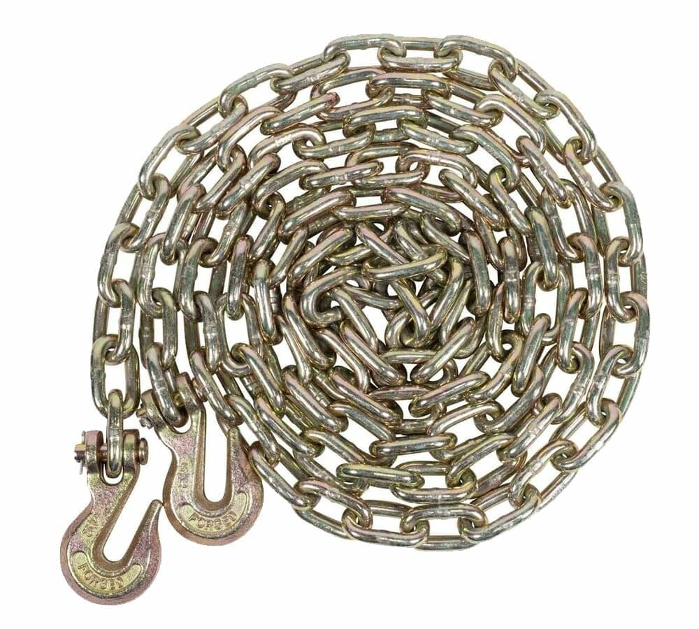 Mytee Products 5/16 Inch x 20 FT Grade 70 Binder Chain with Clevis Grab Hooks - 