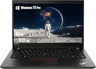 Lenovo Thinkpad T14 (Gen 1) 14" FHD Business Laptop, 14" FHD Display, Intel Core i5-10310U, 16GB RAM, 512GB SSD, US QWERTY Keyboard, Windows 11 Pro (Renewed)