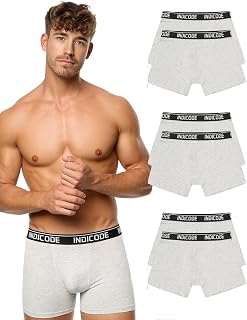 Indicode Men's INMilano Pack of 6 Boxer Shorts Underwear Boxer Shorts Underpants
