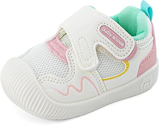 LACOFIA Children's First Steps Shoes, Gymnastics Shoes, Children's Sneakers with Non-Slip Rubber Sole