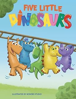 Five Little Dinosaurs - Children's Chunky Padded Board Book - Friendship