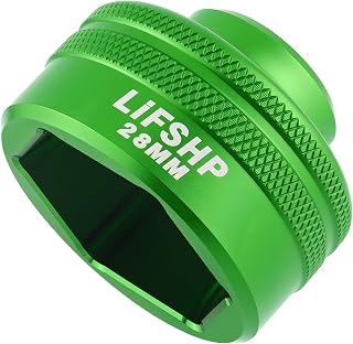 LIFSHP 28MM Oil Filter Socket, 3/8" Drive For Dodge Ram 6.7L Cummins Other Vehicles Oil/Fuel Filter Removal Tool-Green