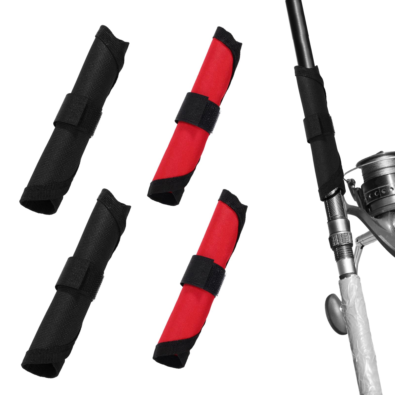 4pcs Fishing Lure Wraps, 6.3in/16cm Fish Hook Covers Nylon Bait Guard Protector 
