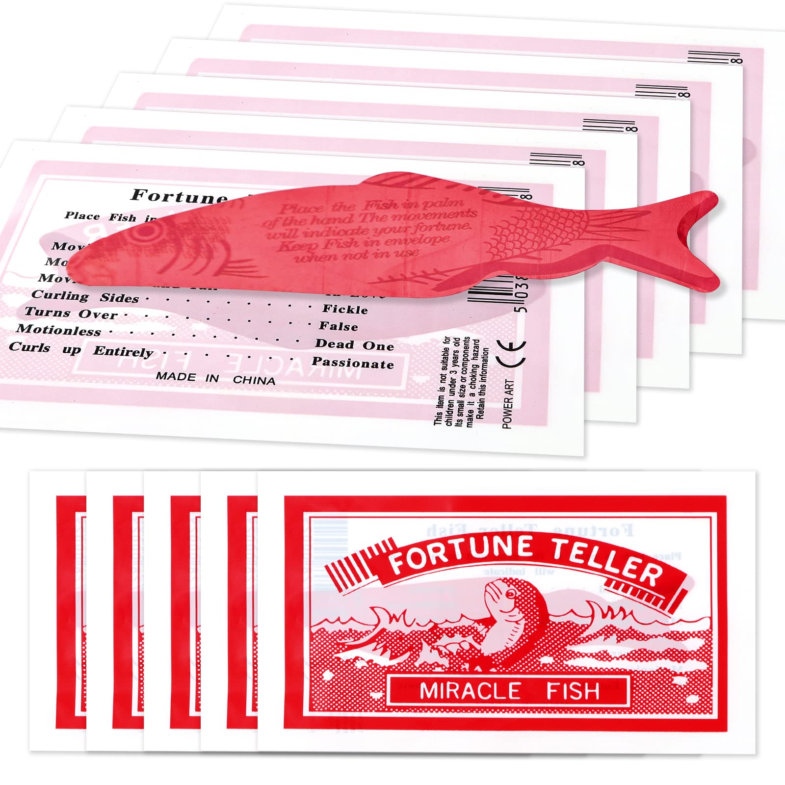 SHENGSEN 200 Packs Fortune Teller Miracle Fish-Fortune Telling Fish | Magic Nove