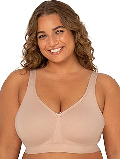 Fruit of the Loom Fit for Me Women's Plus Size Cotton Unlined Wireless Bra