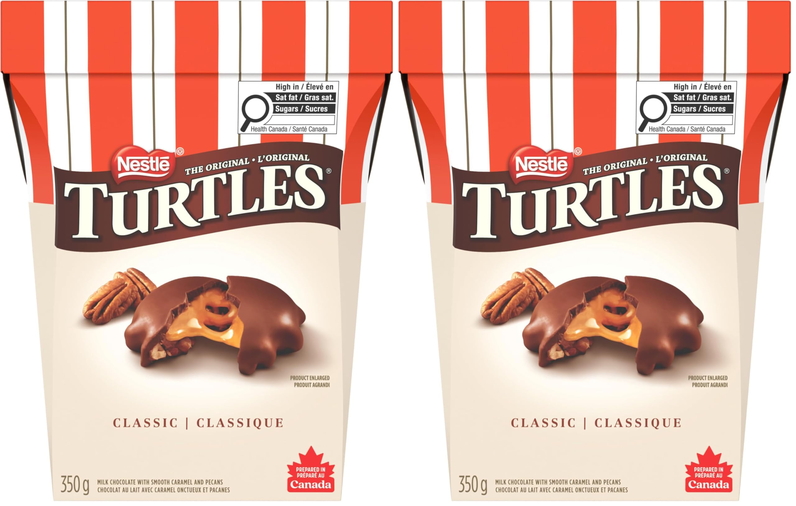 TURTLES Classic Recipe Holiday Gift Chocolates, 350 g (Pack of 2)