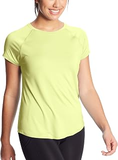 C9 Champion Women's Soft Tech Tee T-Shirt, Light Yellow Green, XS