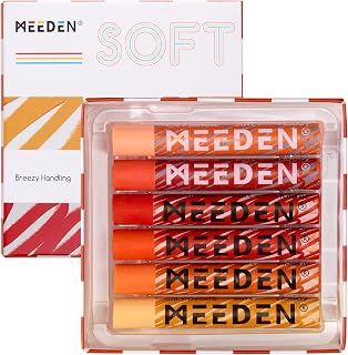 MEEDEN Soft Orange Oil Pastels: 6 Pcs Oil Pastels for Artists Beginners