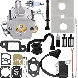 ZAMDOE MS170 Carburetor for Stihl 017 018 MS180 MS170C MS180C MS 170 MS 180 | Replace C1Q-S57 C1Q-S57A C1Q-S57B 1130-120-0603 Carb with Air Filter Tune Up Kit