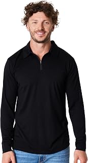Merino.tech 100% Men's Merinos Polo Collar Zip Shirt – Office and Outdoor