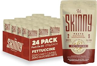It’s Skinny Low Carb Pasta - Pre-cooked Fettuccine Pasta, Konjac Shirataki Noodles, Gluten Free Pasta, Vegan and Keto-Friendly (24-pack)
