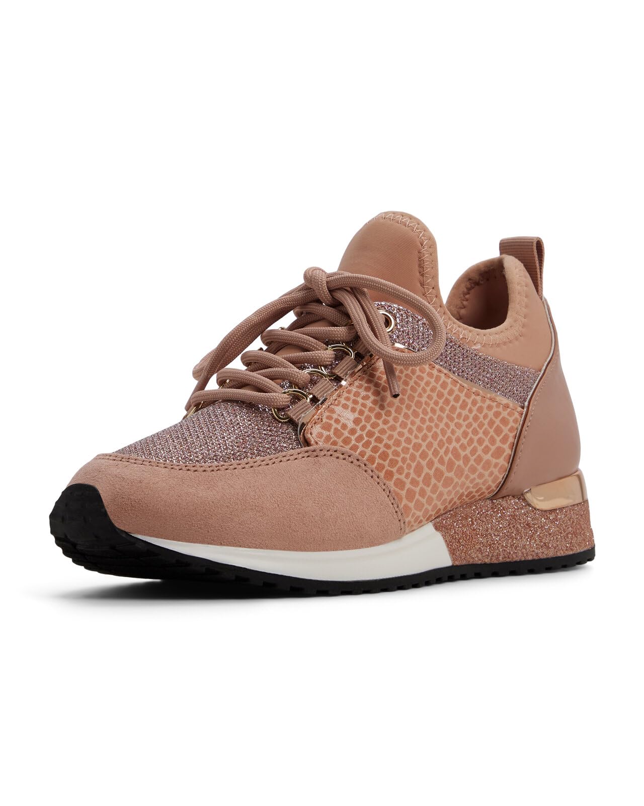 ALDO Women's Courtwood Fashion Lace Up Sneaker, Rose Gold, 5, rose gold