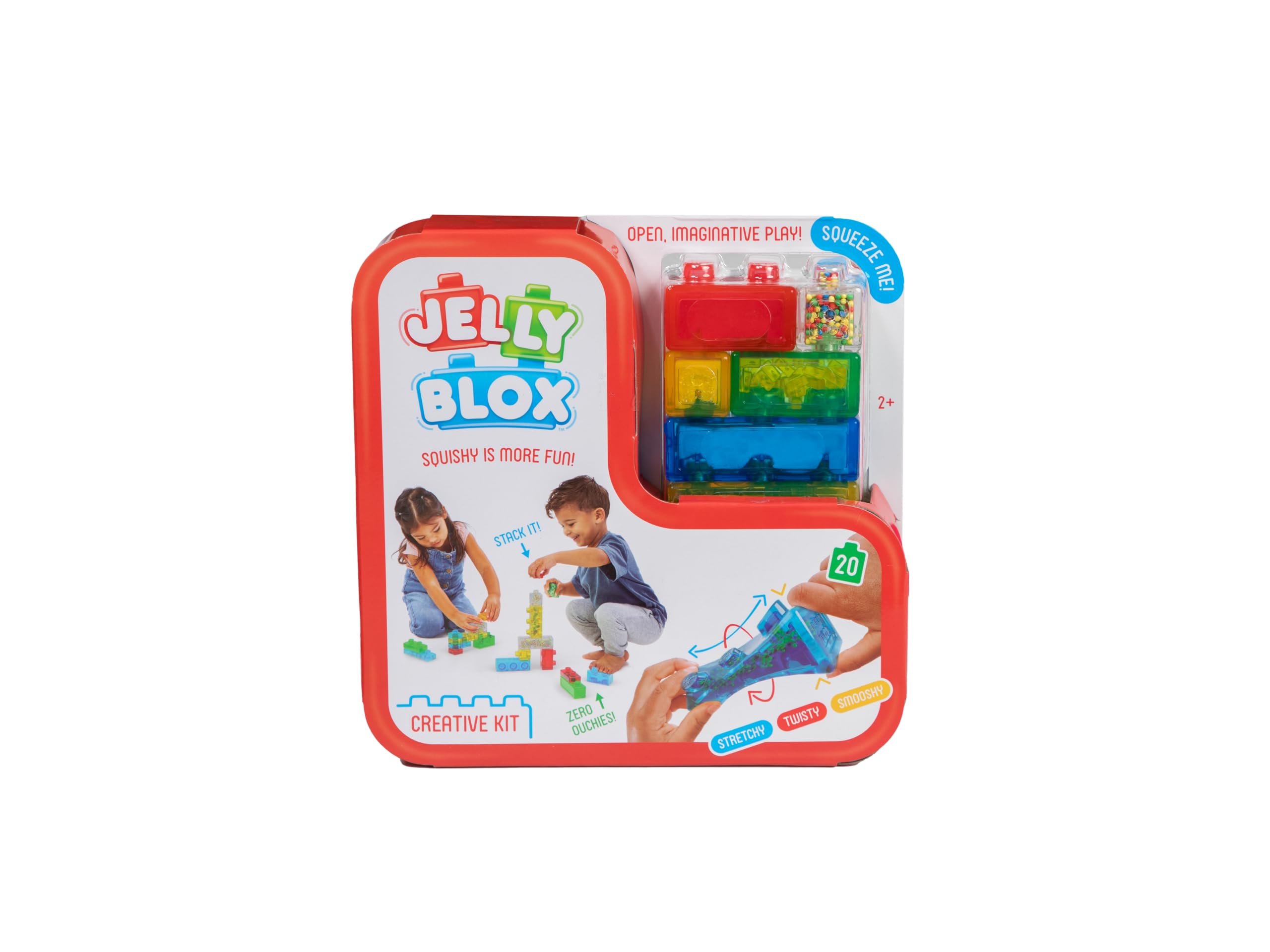Jelly Blox Creative Kit - Includes 20 Blocks - Toddler & Preschool Building Bloc