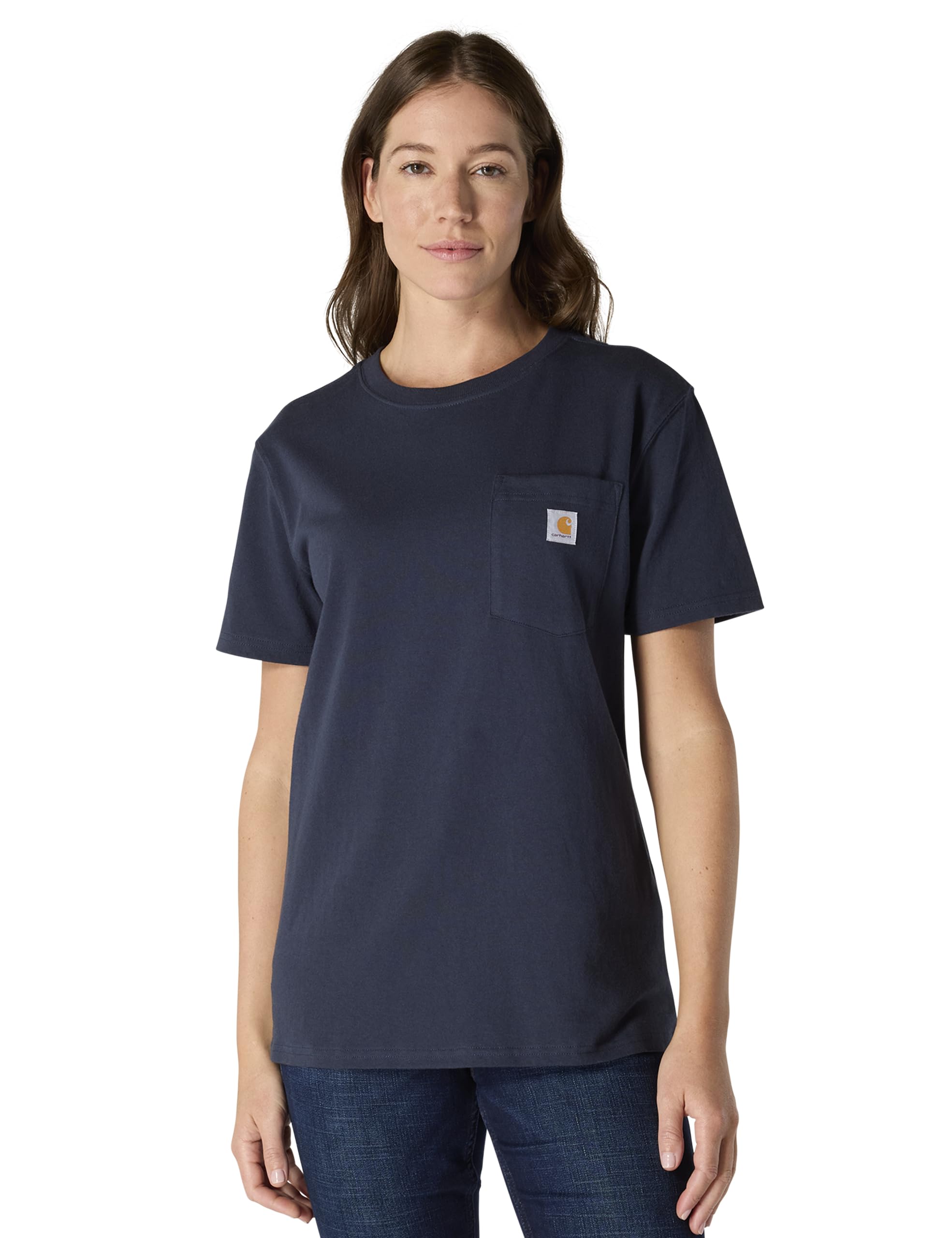 Carhartt K87 Lightweight Short Sleeve Pocket T-Shirt with Short Sleeve, Comforta