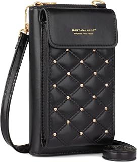 Montana West Small Cell Phone Crossbody Purse for Women RFID Blocking Cell Phone Wallet