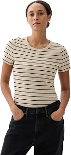 GAP Women's Short Sleeve Ribbed Tee T-Shirt