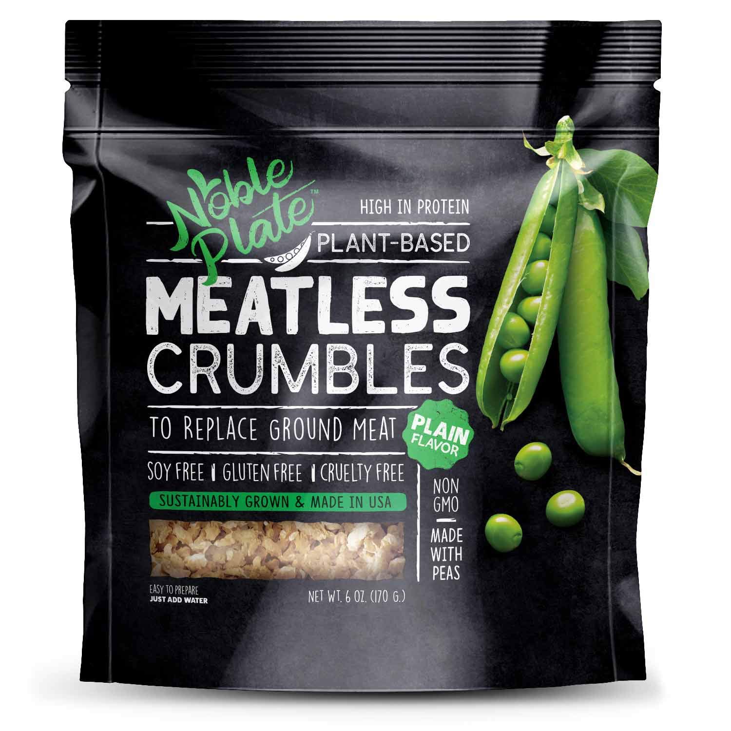 Meatless Crumbles, Soy Free, Non-GMO, Vegan, 45g Protein, 0g Net Carb, Plant-Bas