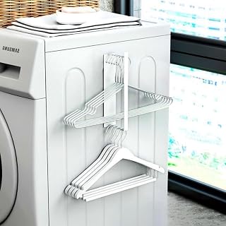 Magnetic Stackable Laundry Room Organizer Space Saving Wall Storage Solution Easy Install Rack for Closet, Laundry Room, Washing Machine
