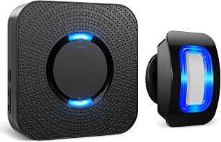 Wireless Motion Sensor LED Light - Motion Detector Alarm Chimes Door Sensor | 500 FT Range Security Alert Monitor System for Home, Business, Store, Office, School