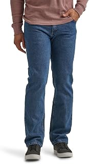 Wrangler - Men's Jeans - Regular Straight Fit - Authentics - Stonewash Mid