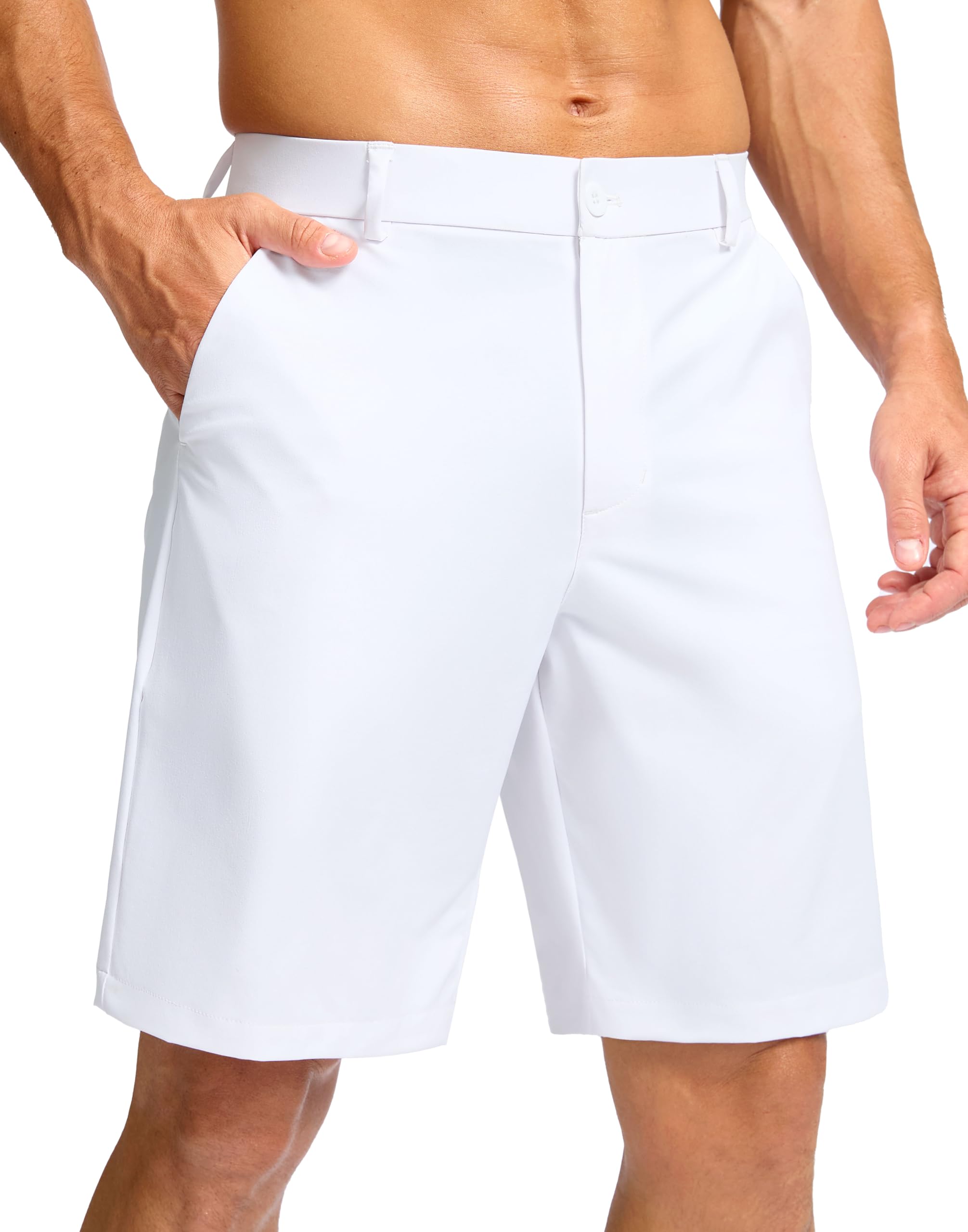 Soothfeel Men's Casual Shorts 7"/ 9" /11" Golf Shorts for Men Flat Front Dress W