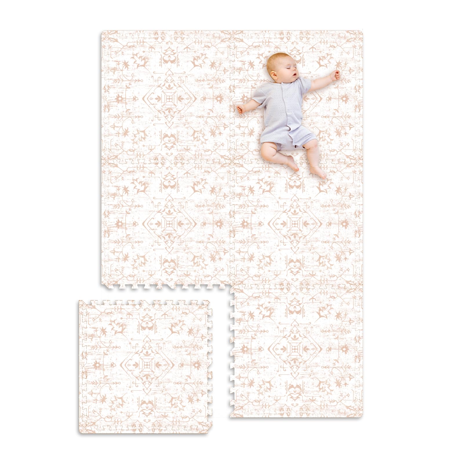 TCBunny Extra Large Baby Play Mat - 4FT x 6FT Foam Puzzle Floor Mat for Kids & T