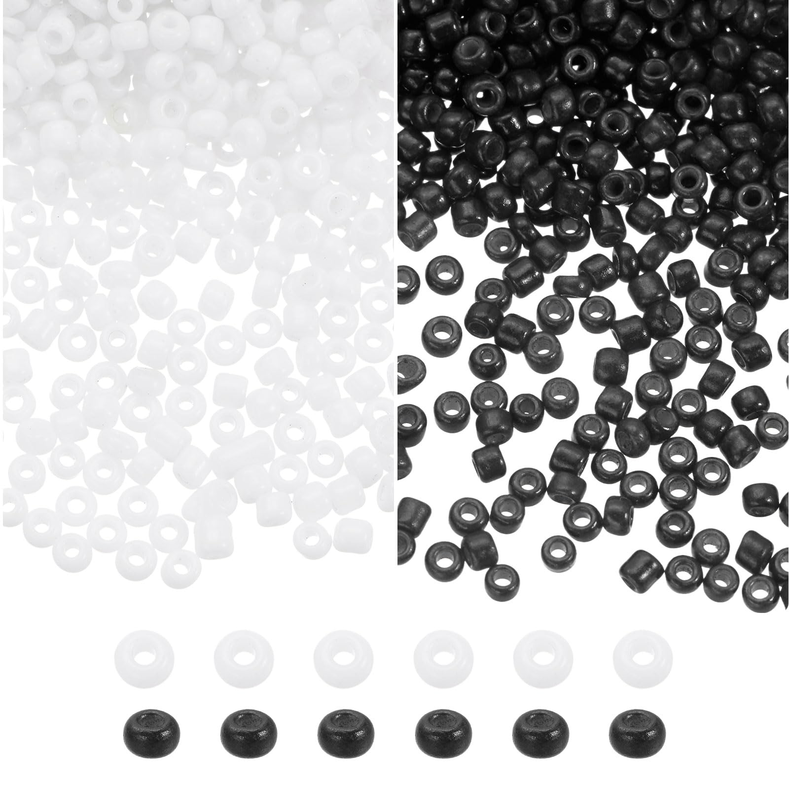 Generic 12000 Small Glass Beads 12/0 2mm Mini Round Small Loose Beads for Neckla