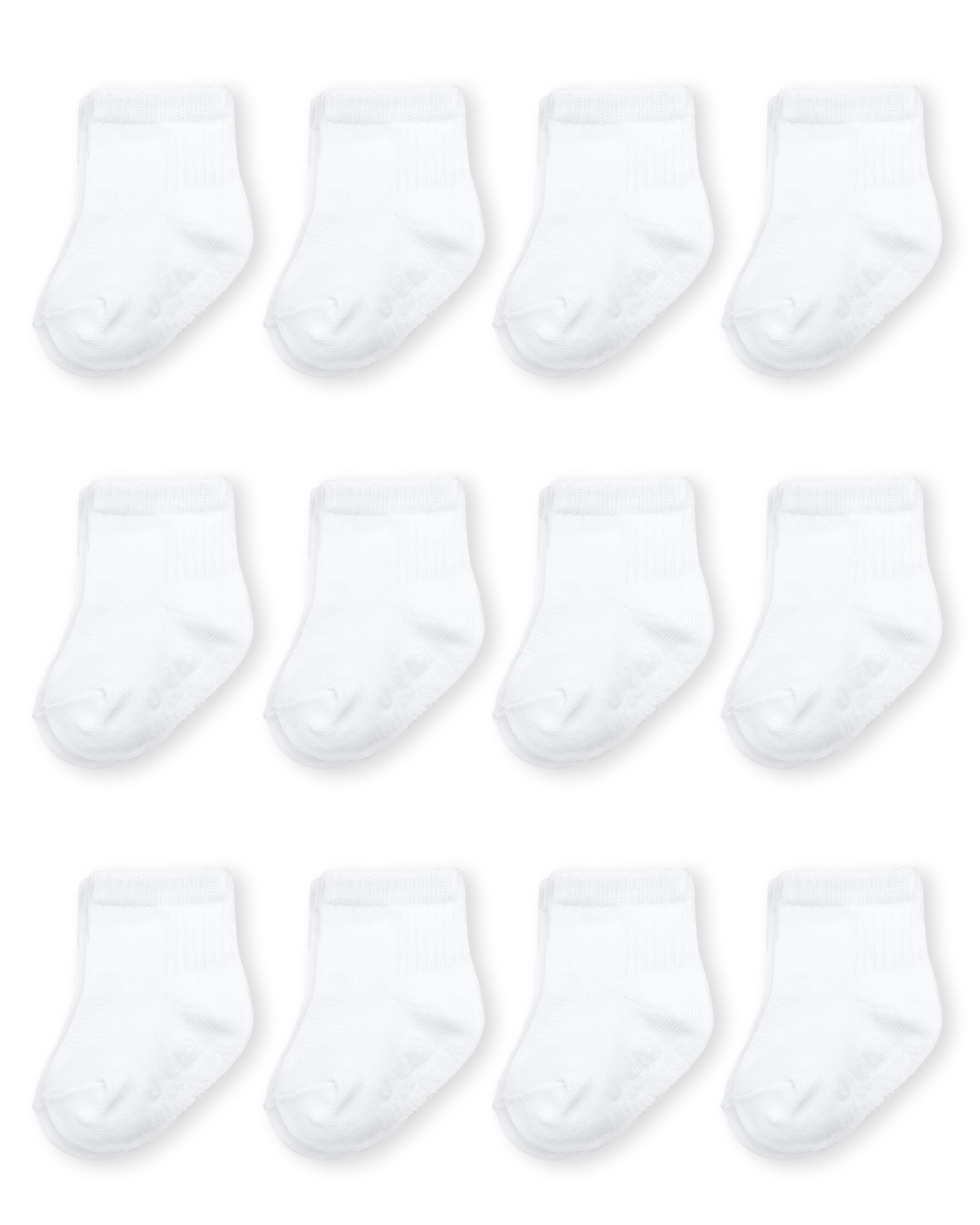 Fruit of the Loom Baby & Toddler Grow & Fit Flex Zones Cotton Stretch Socks - Un