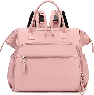 LORADI Large Diaper Bag Tote Backpack, Baby Essential | 14 Pockets, Convertible, Stroller Clips, 3 Insulated Pockets, Water-resistant, Easy to Clean