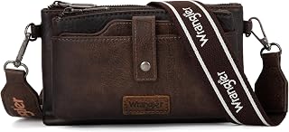 Wrangler Crossbody Bags for Women Multi-function Card Wallet with Double Layer Purse