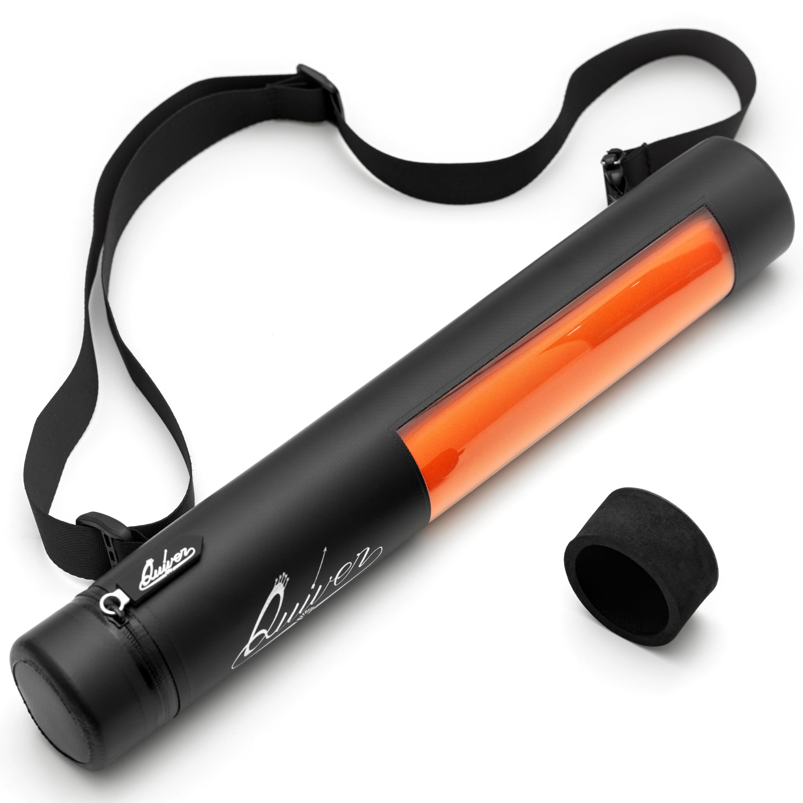 Quiver Time Black XL Orion Playmat Tube, Playmat Carrying Bag | Waterproof zippe