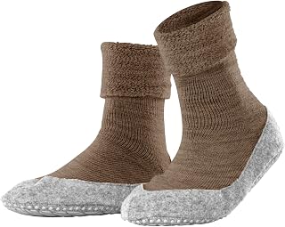 FALKE Women's Cosyshoe Slipper Socks Anti-Slip Nubs Printed On Felt Sole Improved Grip Thick Comfortable Warm Full Inner Plush Breathable Climate-Regulating Odour-Neutralising Wool 1 Pair