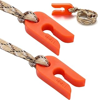 Chapou Saddle Hunting Tether Lock Clip Set of 2 | Durable Rope Capturing Clamps for Saddle Hunting Accessories, Prevents Rope Slip with 550 Paracord Outdoor Gear Accessory