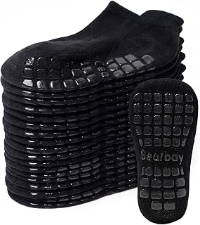 Non-slip Toddler Cotton Crew Ankle Grip Socks for Baby Walking