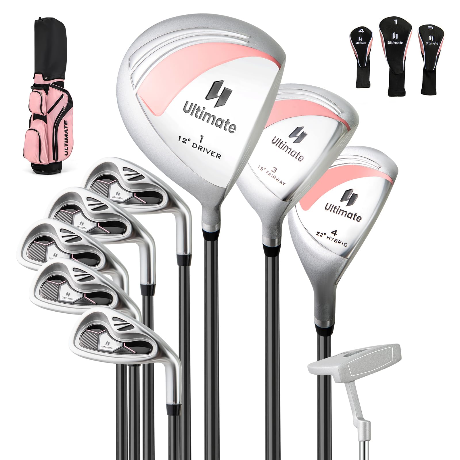 ULTIMATE Women's Complete Golf Club Set, 9/11-Piece Right Handed Ladies Golf Clu