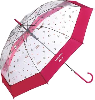 Wpc. ［ビニール傘］たまごっち×Wpc.っち ピンク（ごきげんハート） 長傘 61cm 長く使える 大きい ジャンプ メンズ レディース キャラクター コラボ ゲーム おしゃれ 可愛い 映え 通勤 通学 レトロ PT-TM02-001