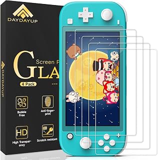 [4 Pack] Screen Protector Tempered Glass Compatible with Nintendo Switch lite - Hestia Goods Transparent HD Clear Anti-Scratch Screen Protector for Nintendo Switch lite