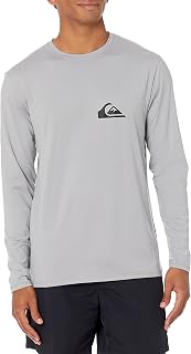 Quiksilver Men's Solid Streak Wave Long Sleeve Rashguard Rash Guard Shirt (Pack of 1)
