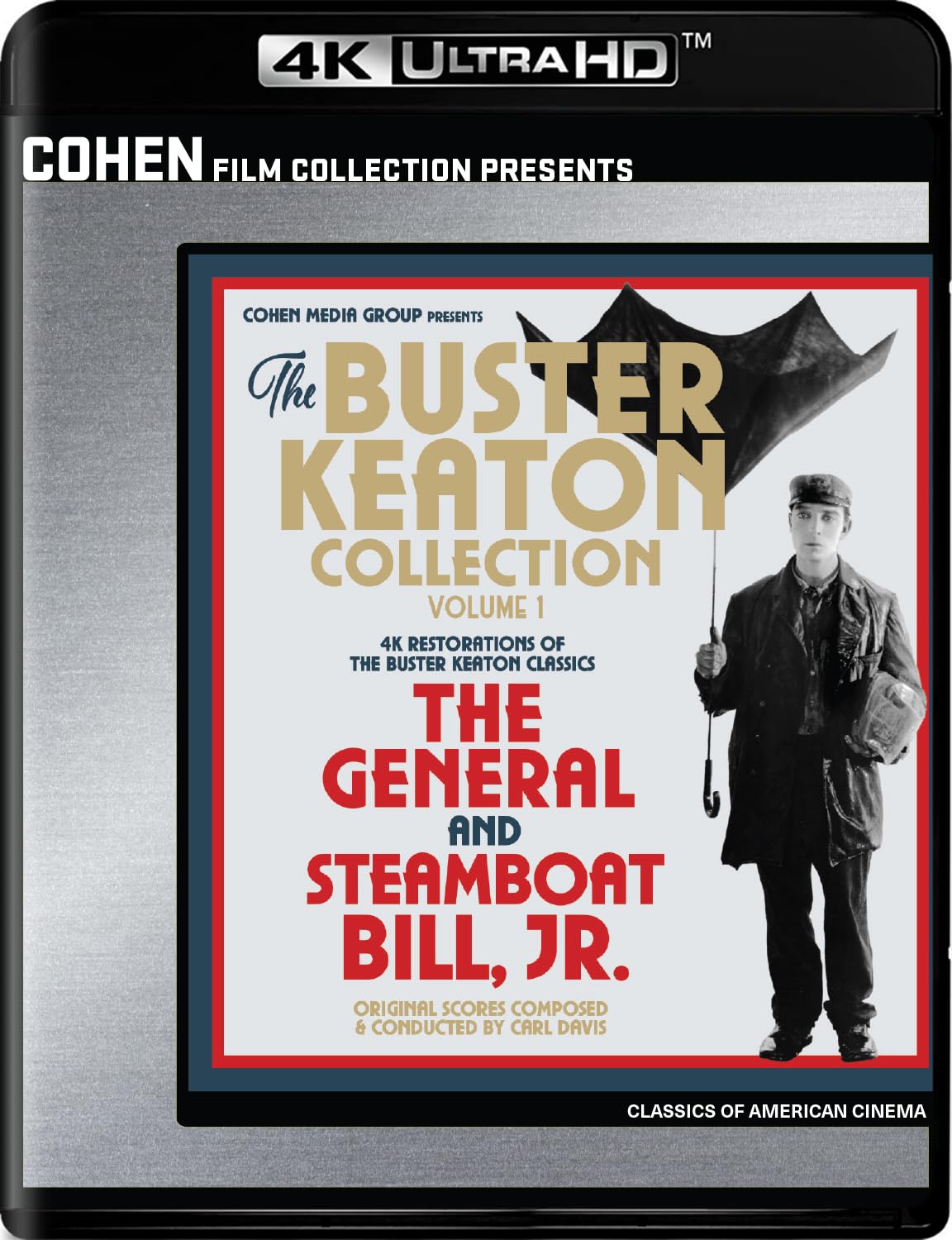 Buster Keaton Collection Volume 1: The General / Steamboat Bill, Jr. - 4K UHD