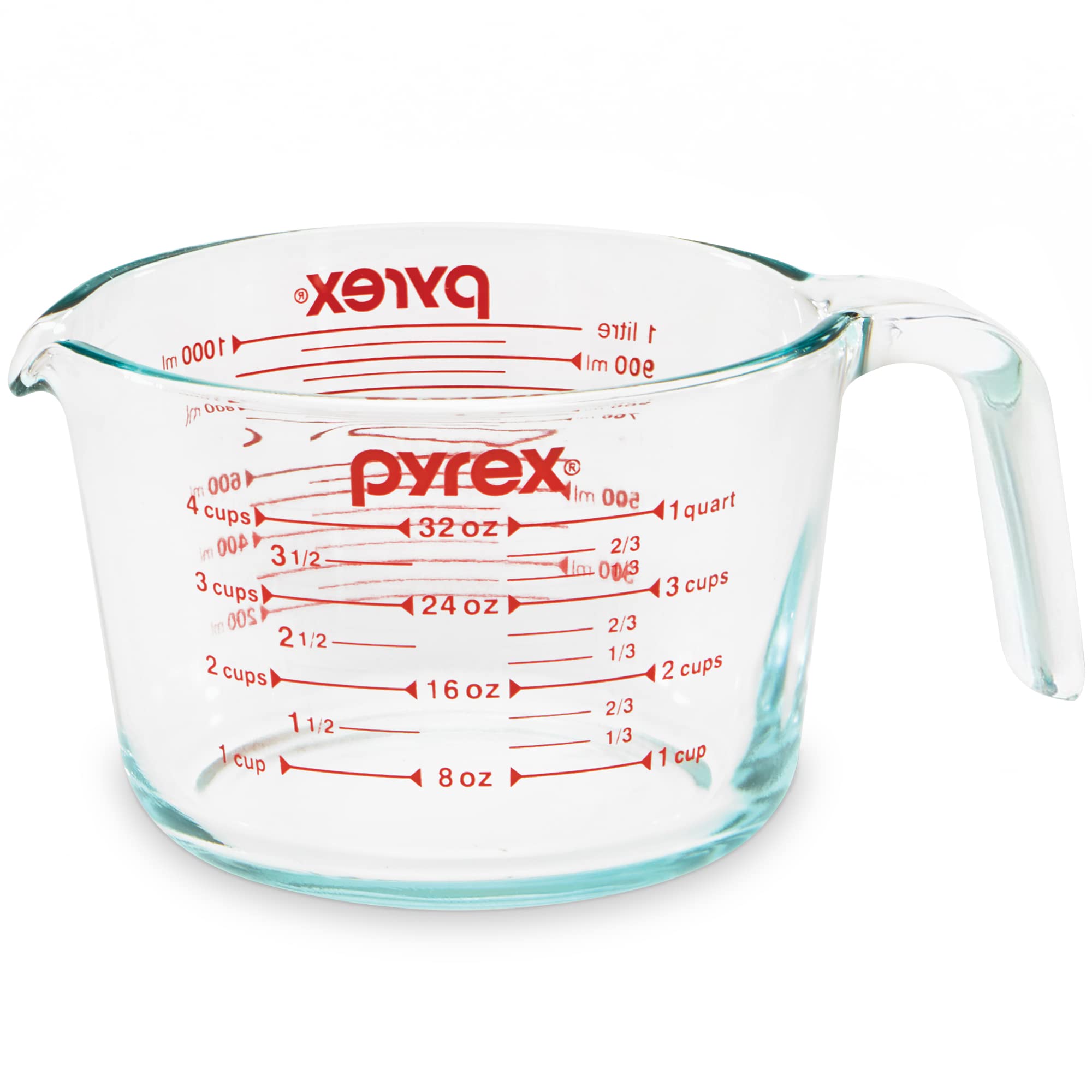 Pyrex 4 Cup Glass Measuring Cup For Baking and Cooking | Preheated oven, dishwas