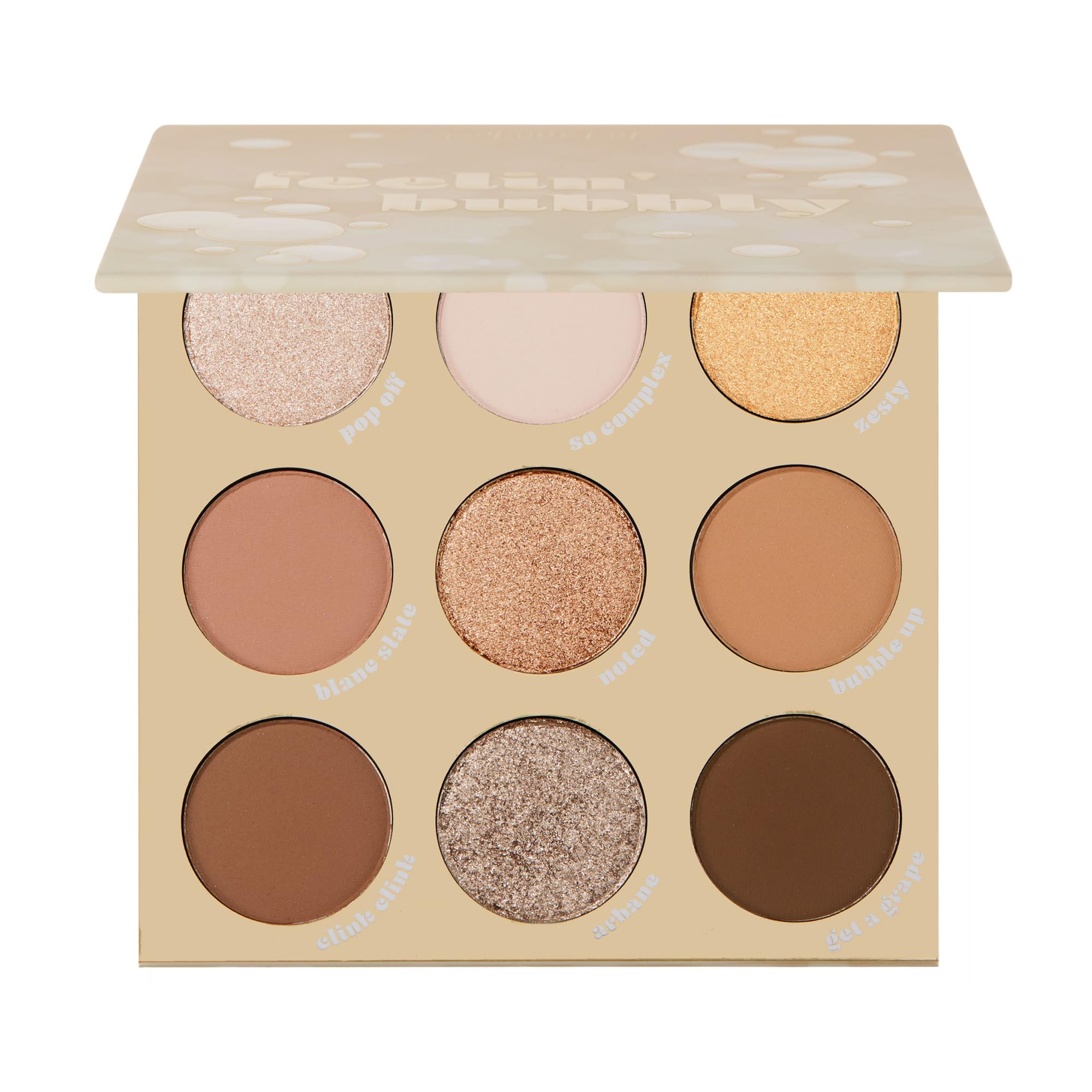 ColourPop Feelin' Bubbly Eyeshadow Palette - Brown & Gold Palette with Metallic 