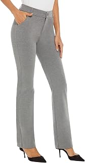 iChosy Women's Ease into Comfort Barely Bootcut Stretch Dress Pants