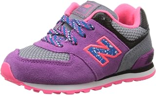 New Balance Boys Unisex Kinder 574 Sneakers, Grigio E Viola, 23 EU Wide