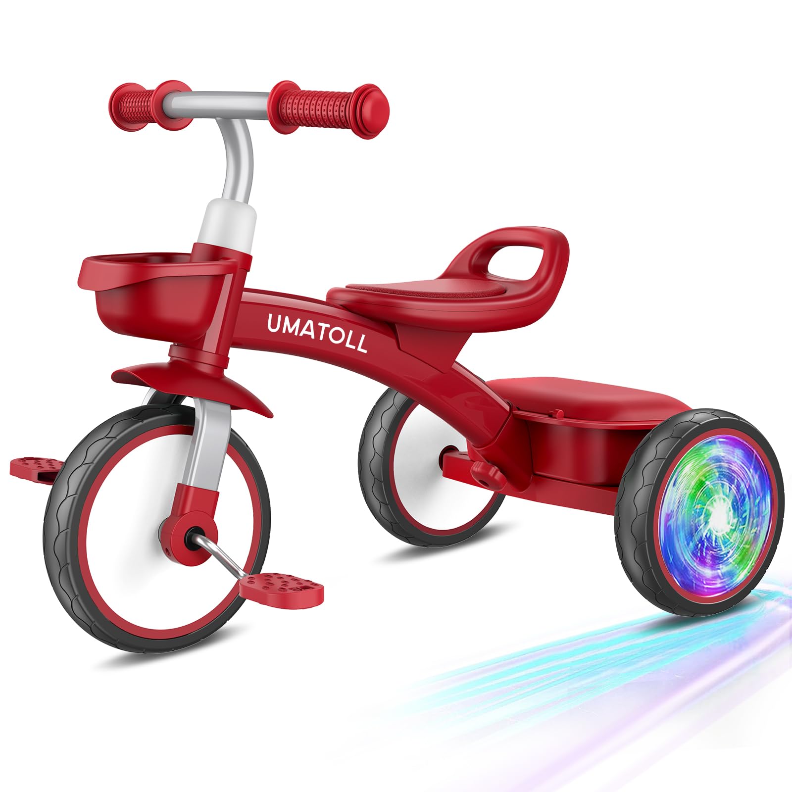 Umatoll Toddler Tricycle for 18 Months to 4 Years Old, Gift for Ages 2-3 | No-Ba