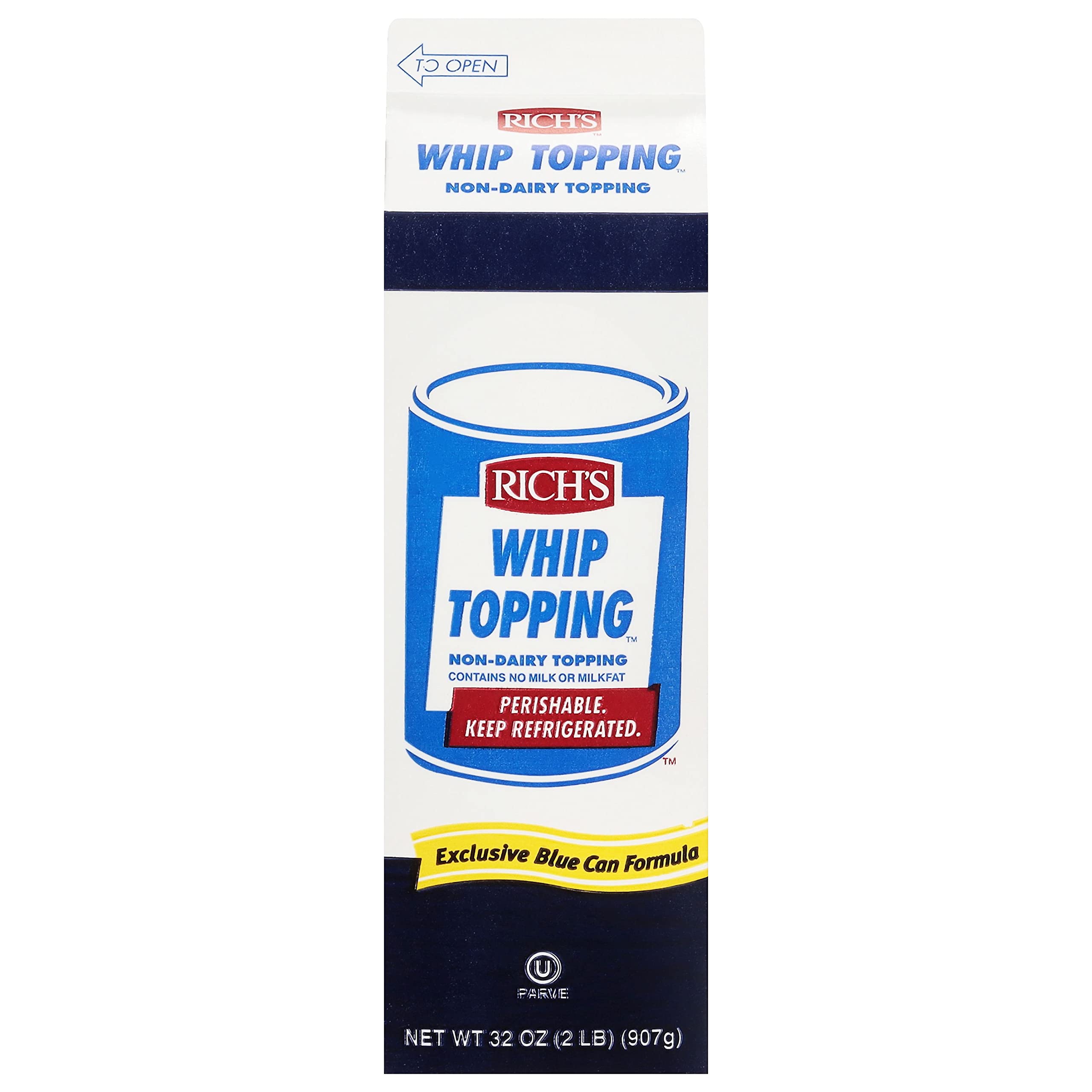 Rich's Non-Dairy Whip Topping - Liquid Whip Topping, Thaw, Pour & Whip, great De