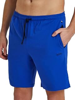 BOSS Herren Mix&Match Short CW Shorts aus elastischer Baumwolle mit Kontrast-Logo und Kordelzug