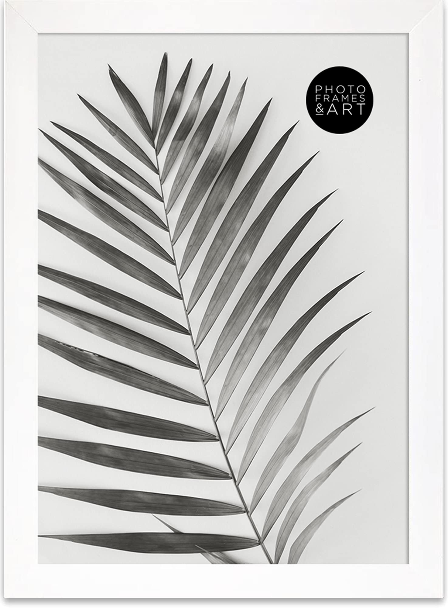 pf+a REAL GLASS Premium White A4 Picture Photo Frame Wall Tabletop