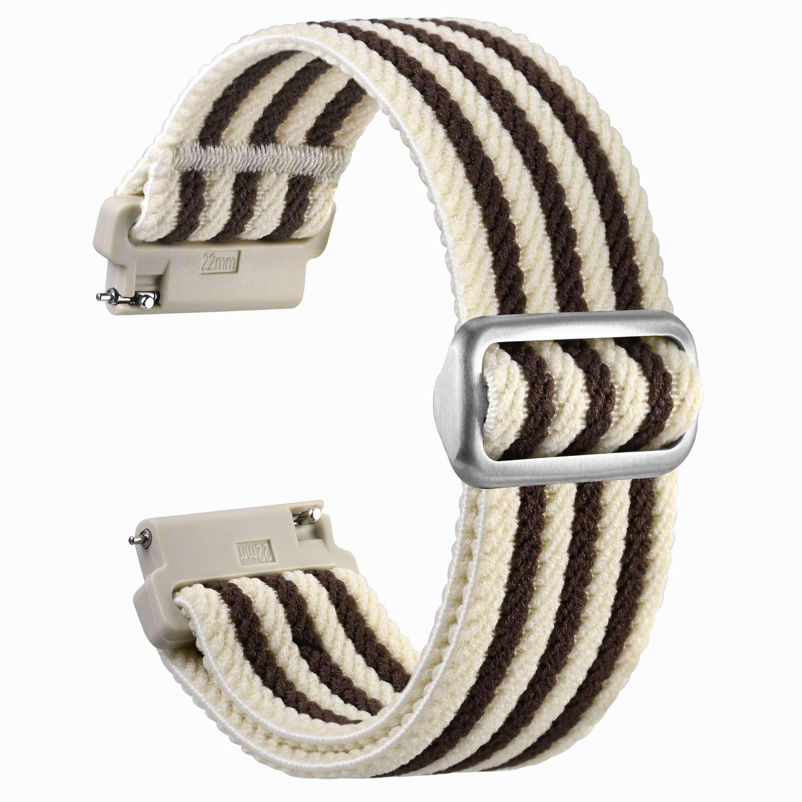 WOCCI Soft Nylon Fabric Watch Straps with Slide Buckle, Fit Small and Large Wris